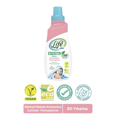 Life by Fakir Baby %100 Bitkisel Konsantre Yumuşatıcı 1500 ml (60 yıkama)