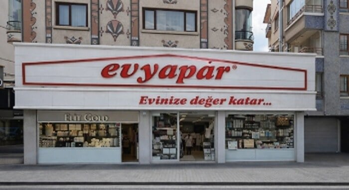 Ankara 1. Şube EVYAPAR mağazası dış görünümü