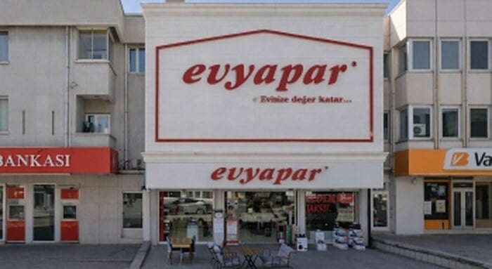 Ankara 2. Şube EVYAPAR mağazası dış görünümü