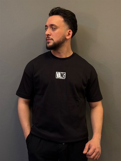 Oversize  Vance Tişört Siyah