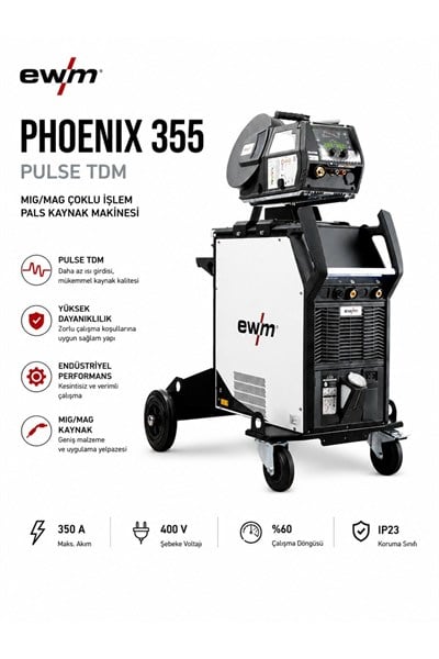 Phoenix XQ 350 Puls DW 350A Endüstriyel MIG/MAG Gazaltı Kaynak Makinesi