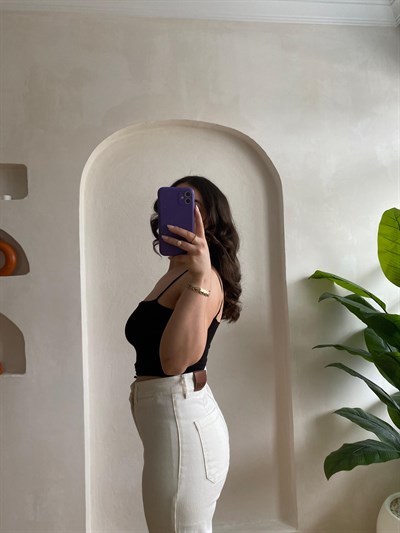 Ekru Dessa Wide Leg Jean