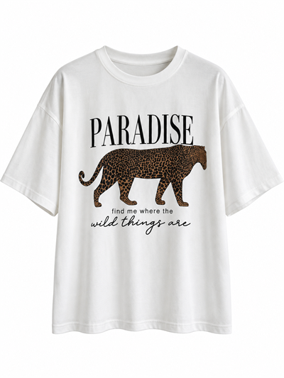Kaplan Baskılı T-shirt