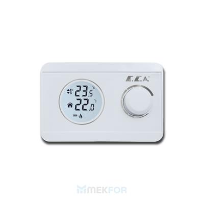 ECA Poly 100W Kablosuz Dijital Oda Termostatı - Beyaz