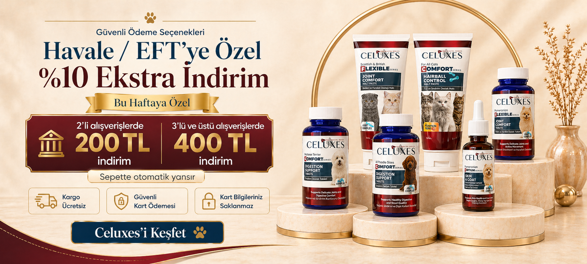 Havale Eft de % 10 İndirim