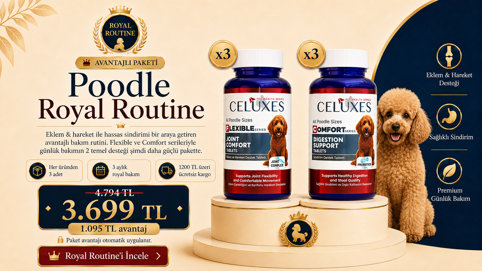 Poodle Özel Celuxes Bakım Serisi
