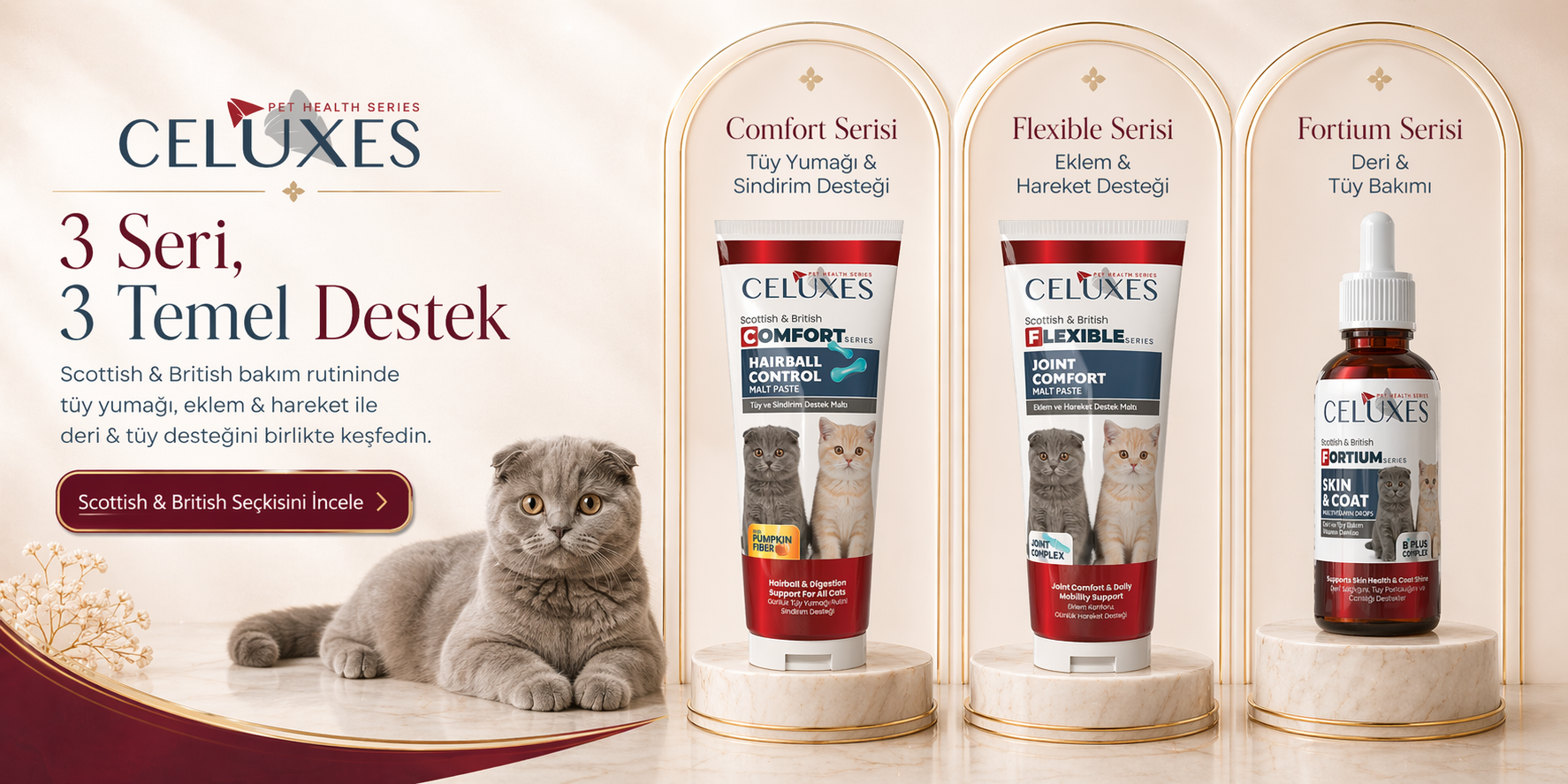 Scottish Özel Celuxes Bakım Serisi