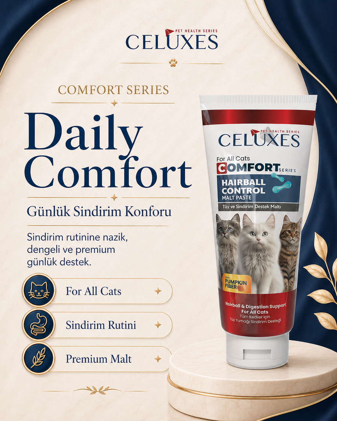 Celuxes Comfort Hairball Control Tüy Yumağı Kontrolü