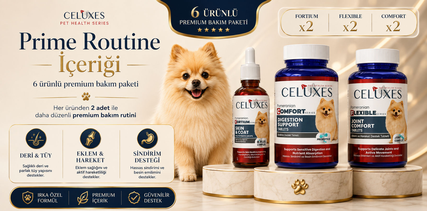 Pomeranian Prime Routine Paket Avantajı