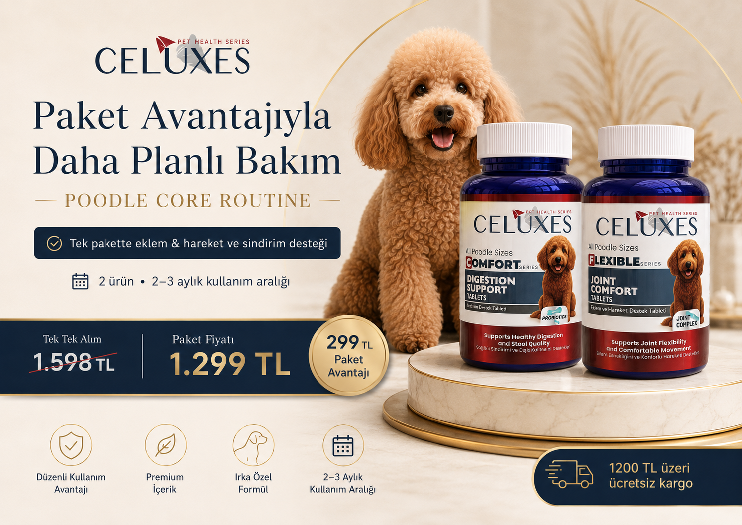 Poodle Core Routine Paket Avantajları