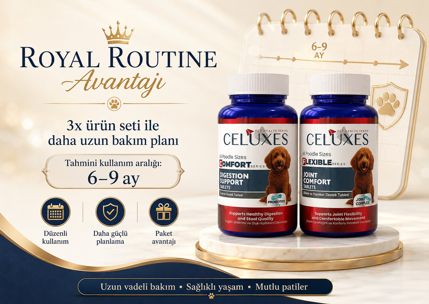 Poodle Royal Routine Paket Avantajları