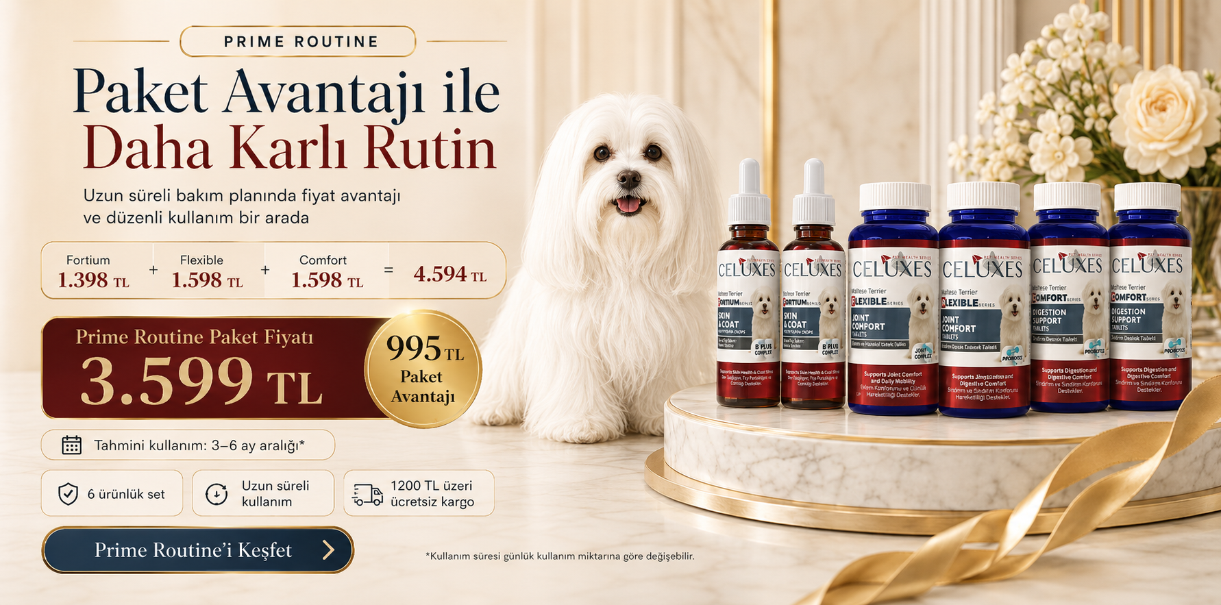 Maltese Terrier Prime Routine Kullanım ve Güven Bilgisi