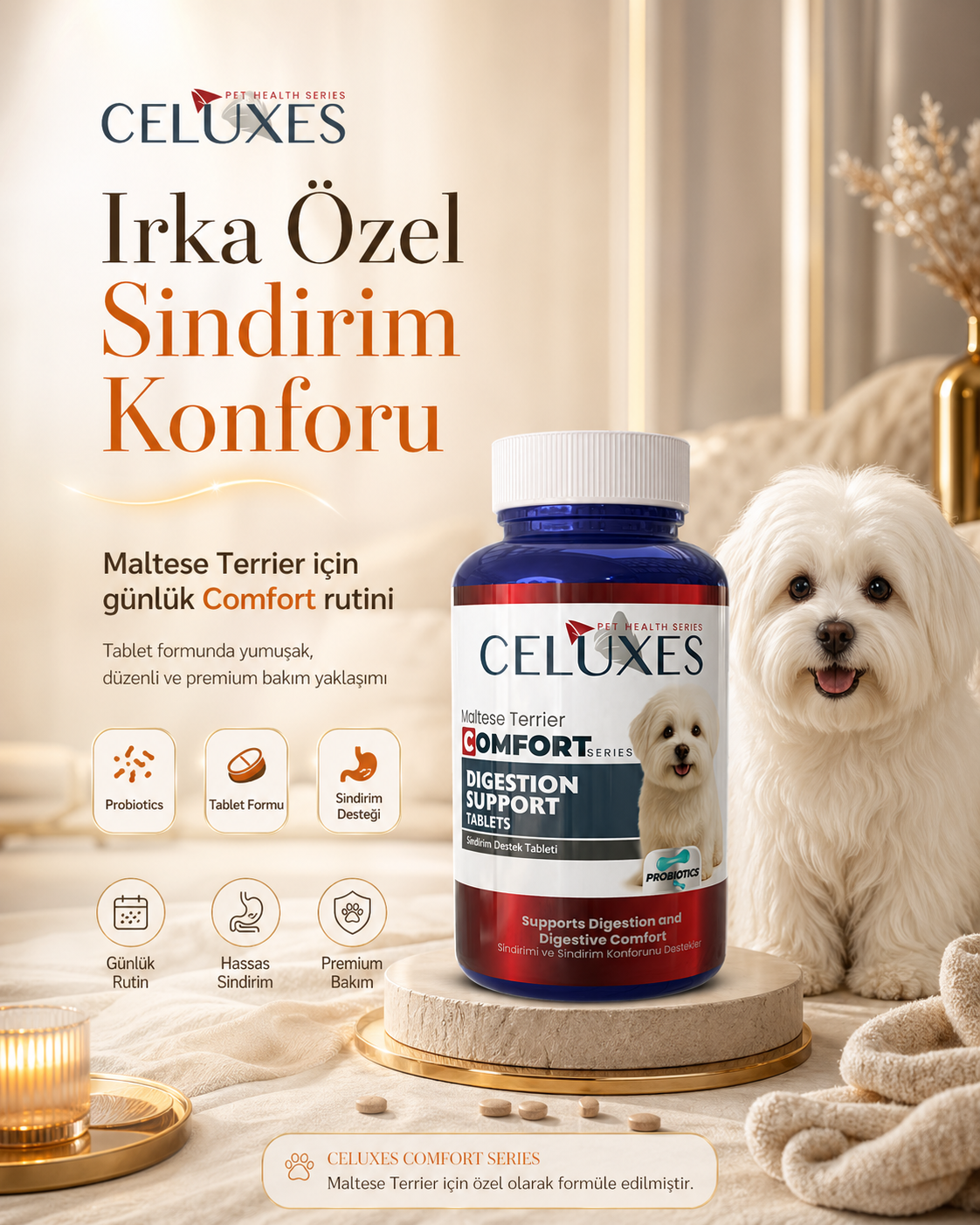Maltese Terrier Comfort Tablet