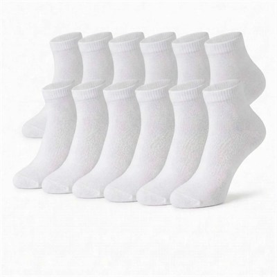 Erkek Bambu Patik Çorap 12li | Nefes Alan Nem Emici Yumuşak, Siyah Beyaz Gri Günlük Spor