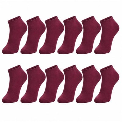 Erkek Pamuklu Patik Çorap 12li 39-44 | Dikişsiz Burun, Koku Karşıtı, Nefes Alan Sneaker
