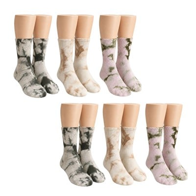 Unisex Batik Desenli Çorap 6lı Set Pamuklu Uzun Soket Dikişsiz Nefes Alan Günlük Spor Konfor Çorabı