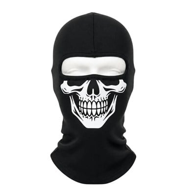 Unisex Kuru Kafa Baskılı Balaklava 1 Adet Tek Beden Viskoz Kask İçi Motosiklet Maskesi