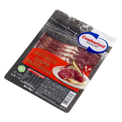 CUMHURİYET ÇEMENİ SIYRILMIŞ PASTIRMA 90 GR