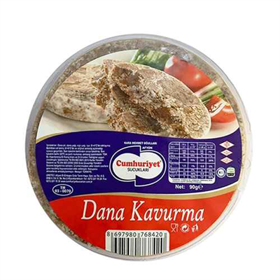 CUMHURİYET DİLİMLİ KAVURMA 90 GR