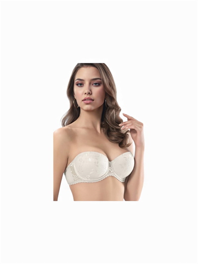 LE JARDİN 7040 DANTEL KAPLI STRAPLEZ İÇİ DOLU SÜTYEN