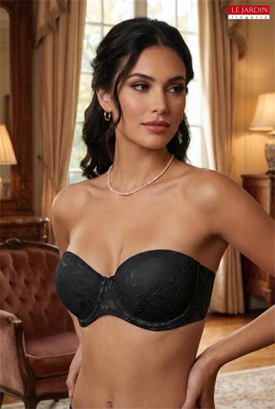 LE JARDİN 7045 DANTEL KAPLI STRAPLEZ İÇİ BOŞ SÜTYEN