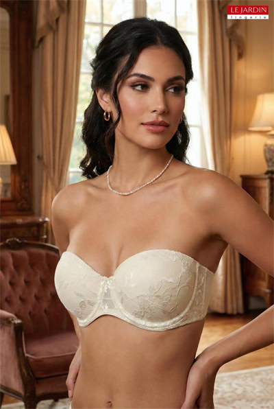 LE JARDİN 7045 DANTEL KAPLI STRAPLEZ İÇİ BOŞ SÜTYEN