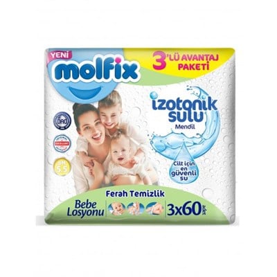 MOLFIX ISLAK HAVLU İZOTONİK FERAH 3 X 60 ADET