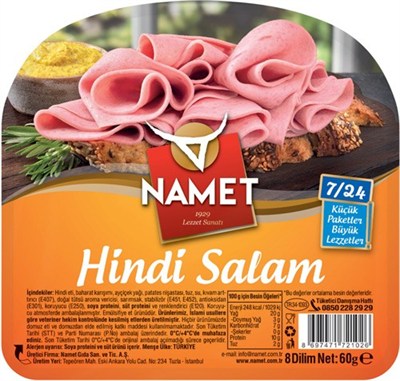 NAMET HİNDİ SALAM 7-24 60 GR