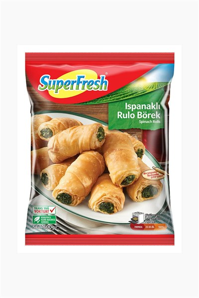 SÜPERFRESH ISPANAKLI MİNİ BÖREK 500 GR