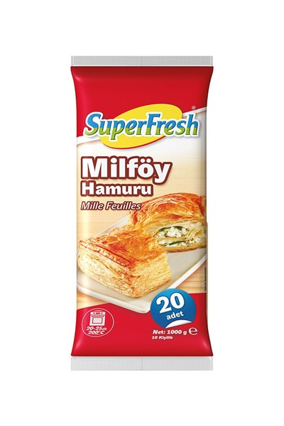 SÜPERFRESH MİLFÖY HAMURU 1000 GR.