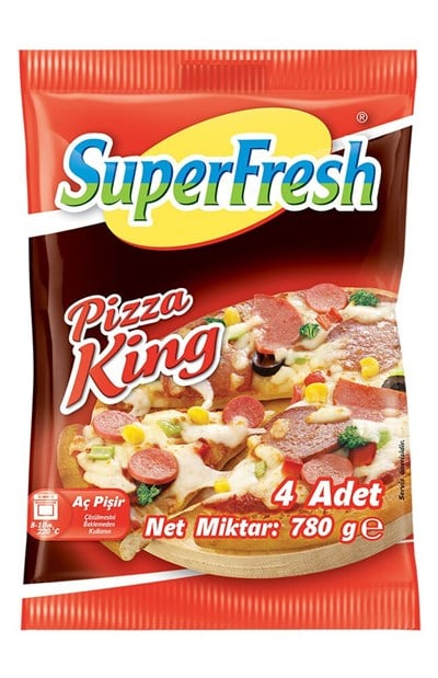 SÜPERFRESH PİZZA KING 780 GR 4 ADET