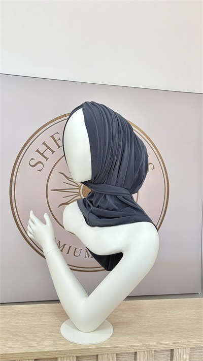 Antrasit Büzgülü Mutli Hijab