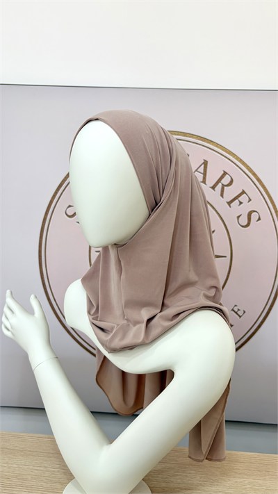 Bej Düz Multi Hijab