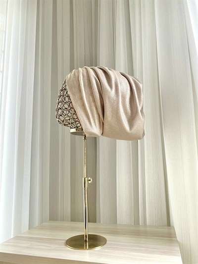 Bej Glitter Simli Bone 