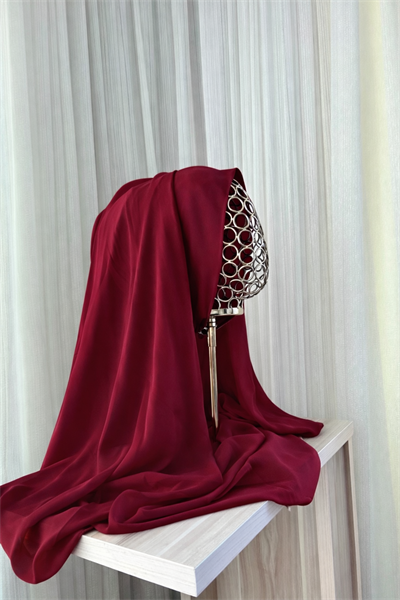 Bordo Önü Düz Elegant Boneşal