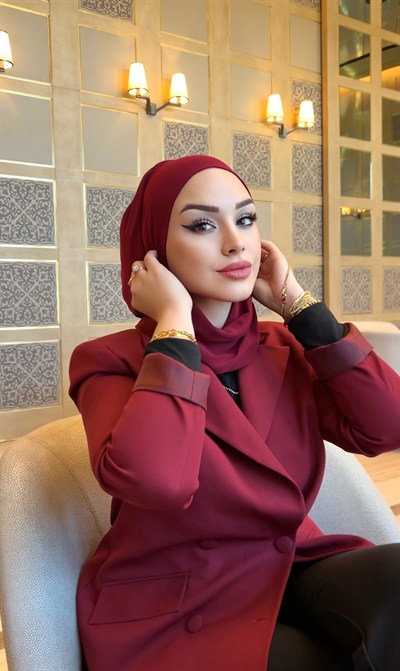 Bordo Salaş Bandanalı Bone