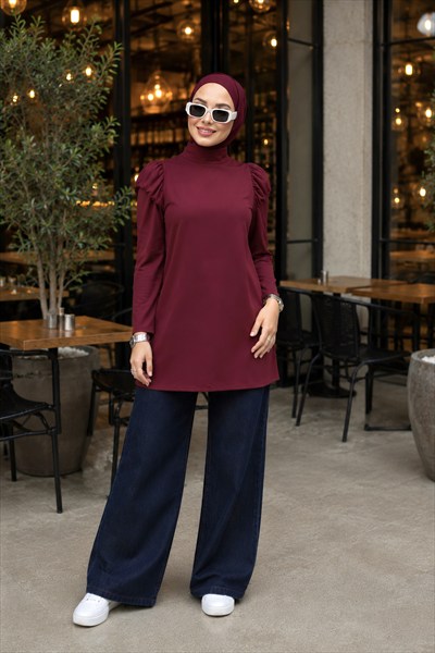 Bordo Sandy Fit Bluz