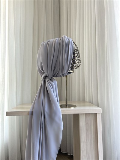 Gri Deluxe Düğüm Boneşal