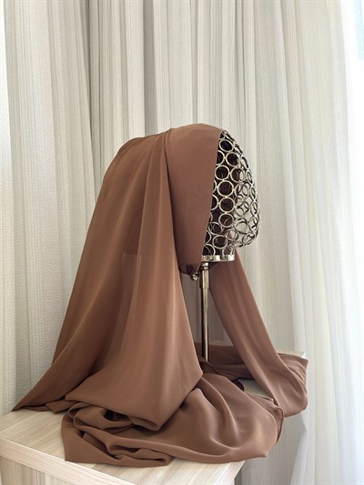 Karamel Önü Düz Elegant Boneşal