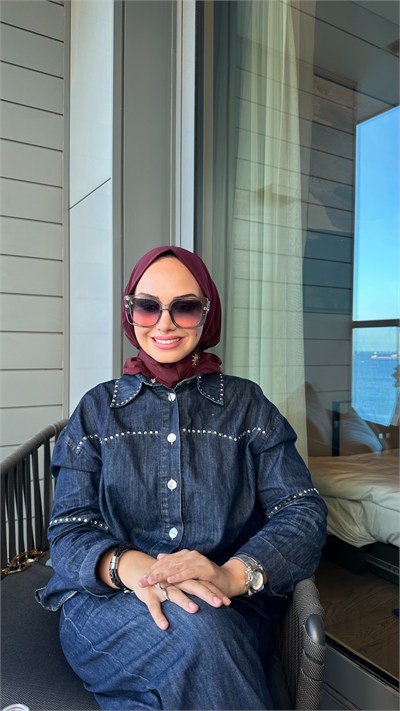 Koyu Bordo Çıtçıtlı Hijab Şal
