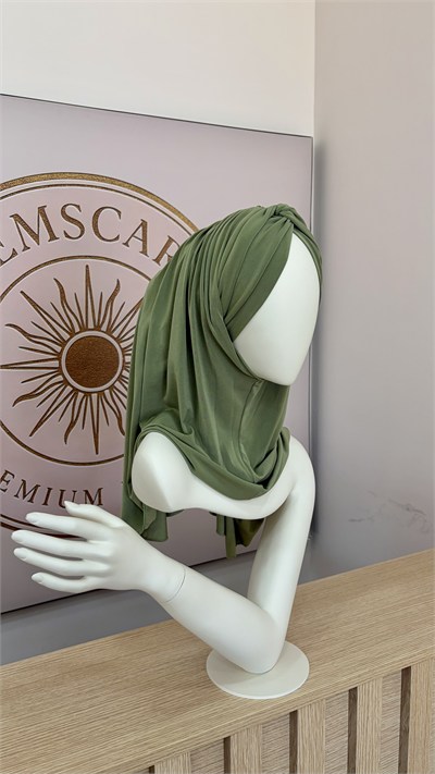 Küf Yeşili Düğüm Multi Hijab