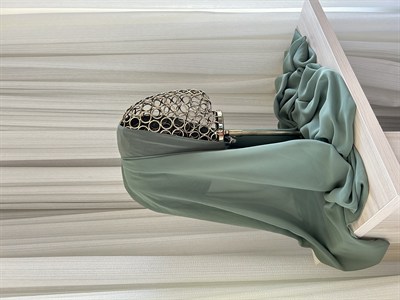 Küf Yeşili Önü Düz Elegant Boneşal