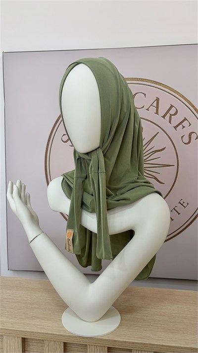 Küf Yeşili Çapraz Multi Hijab