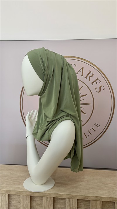 Küf Yeşili Çapraz Multi Hijab