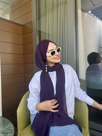 Mor Exclusive Büzgülü Boneşal 