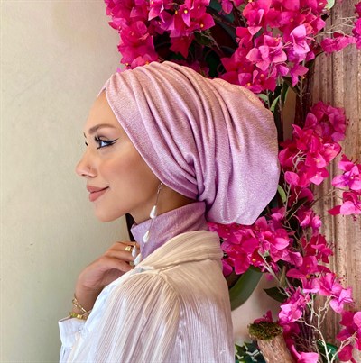Pembe Glitter Simli Bone