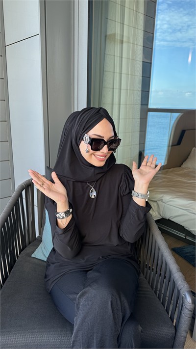 Siyah Düğüm Multi Hijab