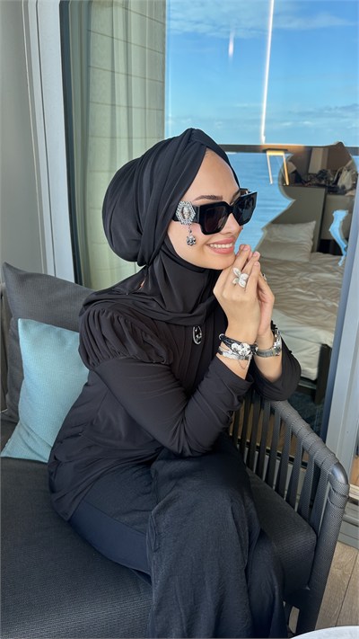 Siyah Düğüm Multi Hijab
