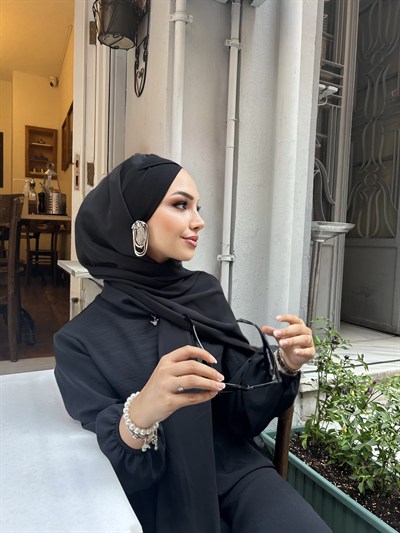 Siyah Premium Çapraz Boneşal