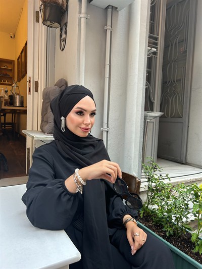 Siyah Premium Çapraz Boneşal